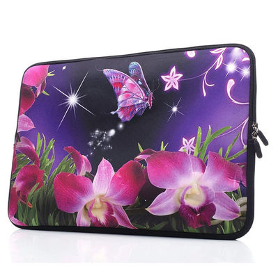 Neoprene Felt Laptop Sleeves Case Pink Flower For Acer Asus Dell Lenovo MacBook