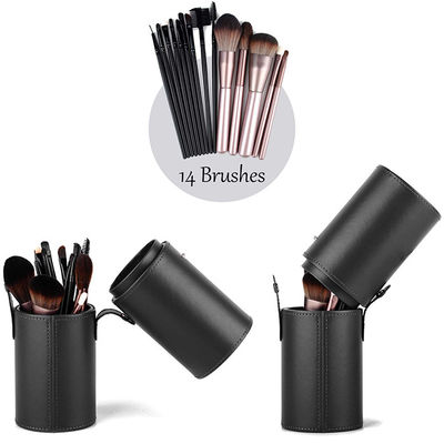 Dustproof Stitch Makeup Brush Holder Makeup Brush Travel Bag Cup Storage For Women Girls
