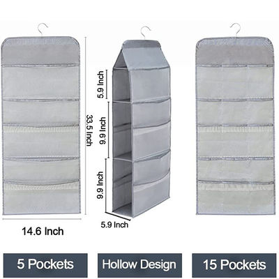 Dual Sided Closet mesh over the door organizer / Metal rotating hanging closet organizer