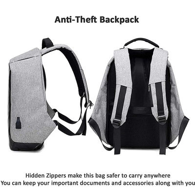 Oxford Anti Theft Business Backpack With USB Charging Port LightWeight Laptop Backpack