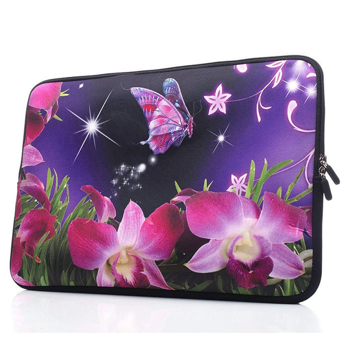 Neoprene Felt Laptop Sleeves Case Pink Flower For Acer Asus Dell Lenovo MacBook