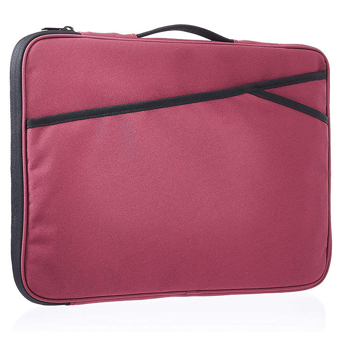 Maroon 17 Inch Laptop Sleeve Case Laptop Sleeve Bag Durable Neoprene